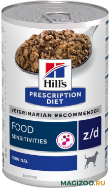 Влажный корм (консервы) HILL'S PRESCRIPTION DIET Z/D FOOD SENSITIVITIES для взрослых собак при пищевых аллергиях 370 гр (370 гр)