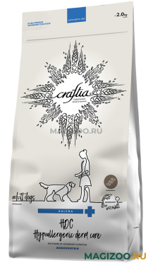 Сухой корм CRAFTIA GALENA ADULT DOG HYPOALLERGENIC DERM CARE для взрослых собак при пищевой аллергии и заболеваниях кожи (2 кг)