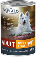 MR.BUFFALO ADULT DOG BEEF & LIVER для взрослых собак всех пород с говядиной и печенью (400 гр)
