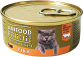 ANIFOOD HOLISTIC для кошек ломтики в желе с уткой (100 гр)