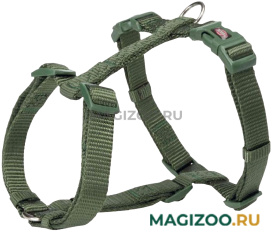 Шлейка для собак Trixie Premium H-Harness М-L нейлон лесной зеленый 20 мм 52 – 75 см (1 шт)