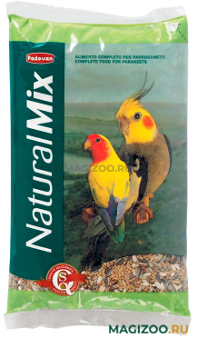 PADOVAN NATURALMIX PARROCCHETTI корм для средних попугаев (850 гр)