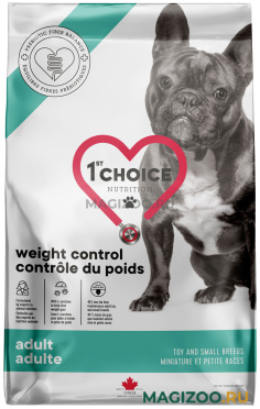 Сухой корм 1ST CHOICE CARE DOG ADULT TOY & SMALL BREEDS WEIGHT CONTROL диетический для взрослых собак маленьких пород курицей (4,5 кг)