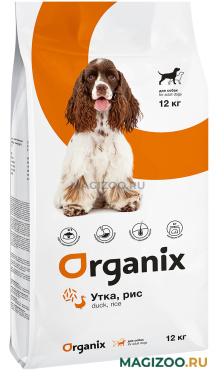 Сухой корм ORGANIX ADULT DOG WEIGHT CONTROL DUCK & RICE Контроль веса диетический для взрослых собак с уткой и рисом (12 кг)