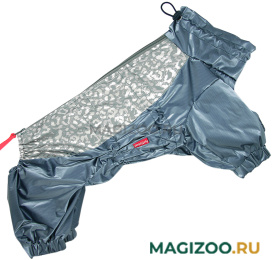 FOR MY DOGS дождевик для собак серый металлик для мальчиков 523SS-2021 M (20) 