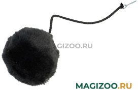 Игрушка настенная для кошек ZooM Паркур Пумпон с крепежом венге (1 шт)