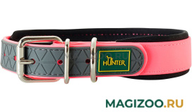 Ошейник для собак Hunter Convenience Comfort 55 биотан мягкая горловина розовый неон 25 мм 42 – 50 см (1 шт)