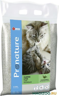 PRONATURE наполнитель комкующийся для туалета кошек с ароматом эвкалипта  (12 кг)