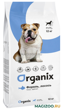 Сухой корм ORGANIX ADULT DOG SALMON & TROUT для взрослых собак с форелью и лососем (12 кг)