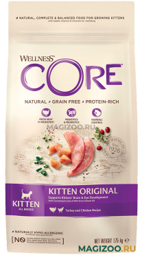 Сухой корм CORE ORIGINAL KITTEN беззерновой для котят с индейкой и курицей (1,75 кг)