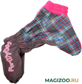 FOR MY DOGS комбинезон для собак серо/розовый для девочек FW760-2019 F (A2 УЦ) 