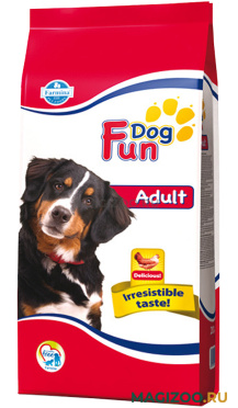 Сухой корм FUN DOG ADULT для взрослых собак всех пород с курицей (20 кг)