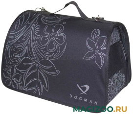 DOGMAN сумка-переноска «Лира» № 4, лето, черная, 48 х 29 х 29 см (1 шт)