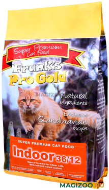 Сухой корм FRANK'S PROGOLD CAT INDOOR для взрослых кошек живущих дома с курицей (3 кг)