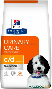 Сухой корм HILL'S PRESCRIPTION DIET C/D для взрослых собак при мочекаменной болезни (12 кг)