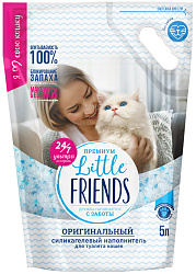 LITTLE FRIENDS ОРИГИНАЛЬНЫЙ наполнитель силикагелевый для туалета кошек (5 л)