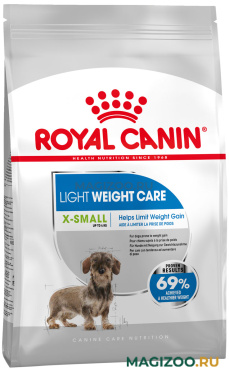 Сухой корм ROYAL CANIN X-SMALL LIGHT WEIGHT CARE диетический для взрослых собак маленьких пород (0,5 кг )