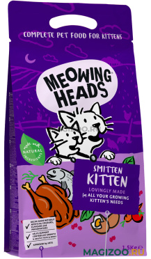 Сухой корм MEOWING HEADS Восторженный котенок для котят с курицей и рисом (1,5 кг)