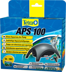 Компрессор Tetra APS 100 для аквариума 50 - 100 л, 100 л/ч, 2,5 Вт черный (1шт)