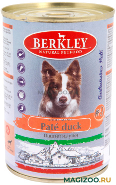 Влажный корм (консервы) BERKLEY № 3 ADULT DOG PATE DUCK для взрослых собак паштет из утки (400 гр)