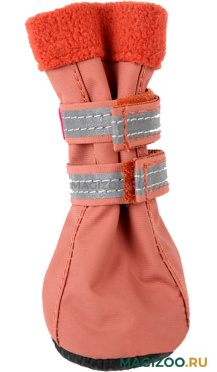 FOR MY DOGS сапоги для собак на флисе коричневые FMD627-2018 Br (4) 