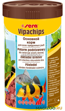 SERA VIPACHIPS корм чипсы для сомов и донных рыб (100 мл)