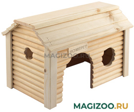 Домик усадьба для грызунов деревянный Homepet 19 х 31 х 18,5 см (1 шт)