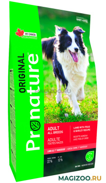 Сухой корм PRONATURE ORIGINAL DOG ADULT ALL BREEDS для взрослых собак всех пород с ягненком, горохом и ячменем (2,27 кг)