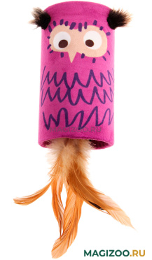 Игрушка для кошек GiGwi Melody Chaser Сова-цилиндр со звуковым чипом 22 см (1 шт)
