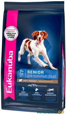 Сухой корм EUKANUBA SENIOR ALL BREEDS LAMB & RICE для пожилых собак всех пород с ягненком и рисом (12 кг)