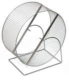 Колесо для грызунов Дарэлл с подставкой, металл, сетка (малое)