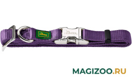 Ошейник для собак нейлон с металлической застежкой фиолетовый 30 – 45 см Hunter ALU-Strong (1 шт)