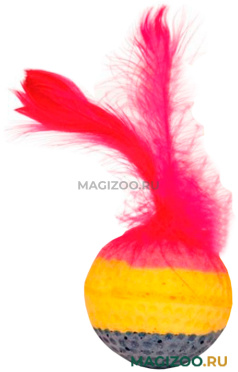 Игрушка для кошек Triol Мяч радужный 3,5 см уп. 4 шт (1 уп) 