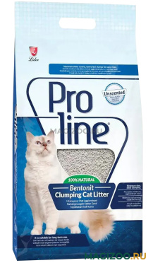 PROLINE наполнитель комкующийся для туалета кошек гипоаллергенный без запаха (5 л)