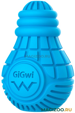 Игрушка для собак GiGwi Bulb Rubber Лампочка резиновая синяя 8 см (1 шт)