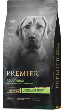 Сухой корм PREMIER LOW GRAIN DOG ADULT MAXI LAMB & TURKEY низкозерновой для взрослых собак крупных пород с ягненком и индейкой (10 кг)