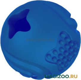 Игрушка для собак Mr.Kranch Мяч с ароматом курицы синий 6,5 см (1 шт)