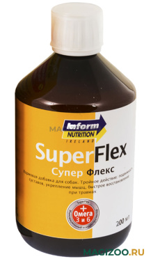 SUPERFLEX Супер Флекс кормовая добавка для собак для лечения и профилактики заболеваний опорно-двигательного аппарата 200 мл (1 шт) 