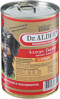 DR. ALDER'S GARANT для взрослых собак рубленое мясо с птицей  (400 гр)