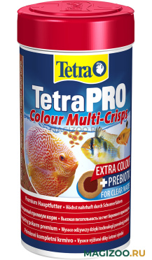 TETRA PRO COLOUR корм чипсы для всех видов рыб для усиления и поддержания окраски (250 мл)