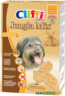 Лакомство Cliffi Jungla mix для взрослых собак всех пород хрустящее печенье 400 гр (1 шт)