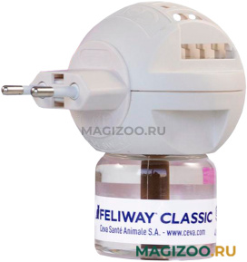 Феромон FELIWAY CLASSIC Феливей Классик для кошек электрический диффузор и сменный флакон CEVA (48 мл)