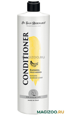 IV SAN BERNARD TRADITIONAL LINE BANANA CONDITIONER кондиционер с ароматом банана для среднешерстных собак и кошек (3 л)