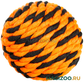 Мяч для собак DOGLIKE Броник оранжевый/черный большой (1 шт)