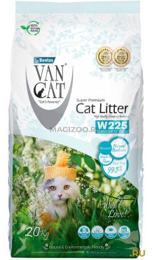 VAN CAT NATURAL UNSCENTED наполнитель комкующийся для туалета кошек 100 % Натуральный (20 кг)