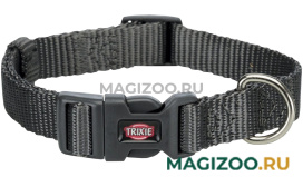 Ошейник для собак Trixie Premium M–L нейлон черный 20 мм 35 – 55 см (1 шт)