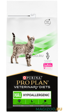 Сухой корм PRO PLAN VETERINARY DIETS HA ST/OX HYPOALLERGENIC для кошек и котят при аллергии (1,3 кг)