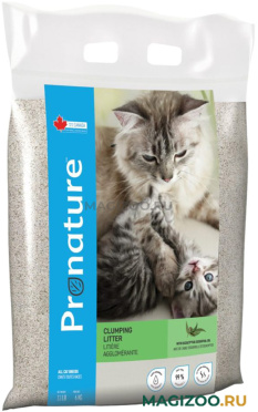 PRONATURE наполнитель комкующийся для туалета кошек с ароматом эвкалипта  (6 кг)