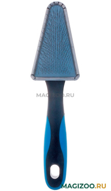 Пуходерка с мягким кордом металлическая треугольная DeLight (1 шт)