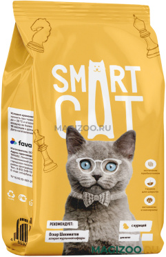 Сухой корм SMART CAT для котят с цыпленком (1,4 кг)